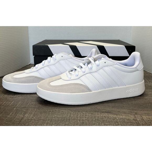Adidas Men's Barreda Classic Striped Tennis Shoes White Size 11 NIB/NWT JI2308 - Picture 2 of 11